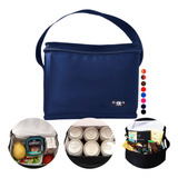 Bolsa Marmita Frasqueira Térmica Masculina Azul