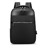 Bolsa Masculina Impermeável Detalhes Couro Pu Laptop Entrada Usb Compatível Com Notebooks Dell Acer Hp Lenovo Macbook Pro Air M1 M2 M3 Faculdade Universidade Escola Executiva Trabalho 15.6 Polegadas