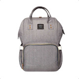 Bolsa Mochila Maternidade Aiebao By Land Original Cinza