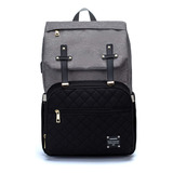 Bolsa Mochila Maternidade Lequeen Dândi Smart Moderna Cinza