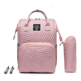 Bolsa Mochila Maternidade Lequeen Moda Bebê Grande Moderna