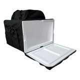 Bolsa Mochila Pizza Motoboy Entrega Isopor Térmico 50cm/60lt