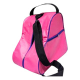 Bolsa Mochila Rosa Patins Quad,  In Line, Infantil