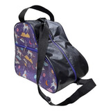 Bolsa Mochila Unicórnio Lilás /preto Para Patins Quad Inline