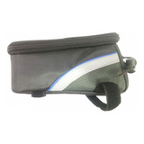 Bolsa P/ Quadro Bike C/ Visor P/ Celular Chaves Azul Gr