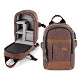Bolsa Pequena Camera Fotografica Flash Tablet Alhva Marrom