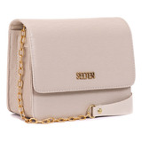 Bolsa Pequena Feminina Alça De Corrente Exclusividade Cor Creme
