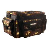 Bolsa Pesca Joga Plus Tamanho G Com Compartimentos E Alças Cor Camuflado