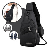 Bolsa Pochete De Ombro Bag Transversal Tiracolo Masculina