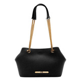Bolsa Saco De Ombro Feminina Petite Jolie Alça Com Corrente