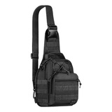 Bolsa Tática De Ombro Bornal Patrulha Preta 7 L Force Br