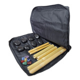 Bolsa Térmica 220v 8 Pedras Quentes 7 Chakras Kit Bambús