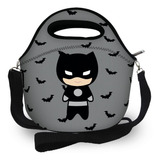 Bolsa Térmica Infantil Lancheira Neoprene Marmita Batman