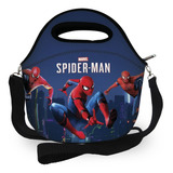 Bolsa Térmica Infantil Lancheira Neoprene Marmita Spider Man