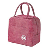 Bolsa Térmica Lancheira Marmita Escolar Infantil Fitness Cor Fúcsia