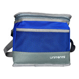 Bolsa Térmica Soft Cooler 7 Litros Praia Bebida Unitermi Cor Azul E Cinza Voltagem Da Bateria Não Se Aplica