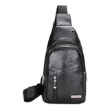 Bolsa Tiracolo Masculina Pochete Transversal Couro Ombro Top