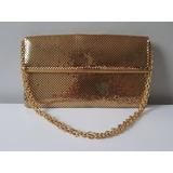 Bolsa Vintage Malha Metal Dourada Whiting Davis Bags Antiga