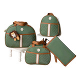 Bolsas Saída Maternidade Kit Bebê Mochila Bordado Leãozinho