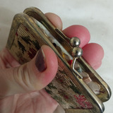 Bolsinha De Costura Antiga De Tapeçaria - Estilo Vintage