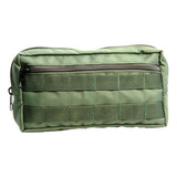 Bolso Tático Modular Molle Horizontal Grande Verde