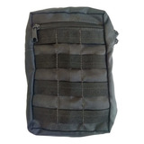 Bolso Tático Preto Vertical Grande Modular Molle Colete