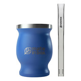 Bomba Aço Inox + Cuia 250ml Tereré Chimarrão Mate In Box