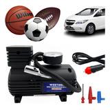 Bomba De Ar 12v Para Encher Pneu Bola Bike Mini Compressor 