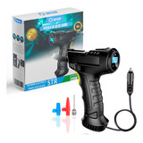 Bomba De Ar Portátil Calibra Encher Pneu De Carro Bike Moto Cor Preto Usb