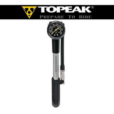 Bomba De Ar Topeak Pocket Shock Dxg 360psi Suspensão E Shox Cor Prata Curta