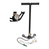 Bomba Pcp Manual 300bar Com Filtro Para Carabina Pé Dobrável Cor Preto