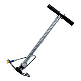 Bomba Pneumática Manual 4 Estágios Fxr Carabina Pcp 300 Bar Cor Prateado