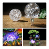 Bomba Submersa Com Led + Bola Vidro E Suporte 4cm