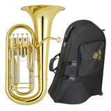 Bombardino Euphonium Laqueado 4 Pistos C/ Estojo Schieffer