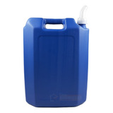 Bombona Galão Gasolina 20 Lts Azul Com Tampulho E Bico Cipla