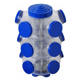 Bomboniere Acrilico Baleiro Giratorio Plasticos Tok Cor Azul