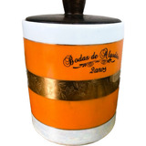 Bomboniere Pote De Porcelana Bodas Algodão 2 Anos - 13cm