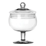 Bomboniere Taça Com Tampa Vidro Decoração Doces Grande 1,8 L Cor Transparente