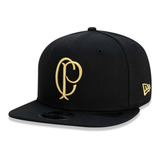 Boné 9fifty Original Fit Corinthians Futebol Aba Reta Preto 