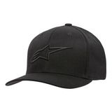 Boné Alpinestars Ageless Curve Masculino Preto Logo Preto
