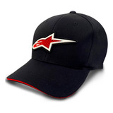 Bone Alpinestars Astar Rubber Logo Flexfit Preto
