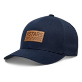 Boné Alpinestars Hardy Flexfit Azul Marinho Aba Curvada