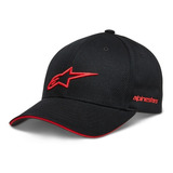 Boné Alpinestars Original Rostrum Casual Preto Vermelho Fxm