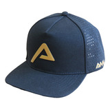 Boné Ama Sport Super Cap Beach Tennis Preto Dourado Amasport