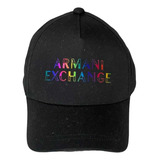 Boné Armani Exchange Masculino Preto Com Logotipo