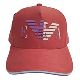 Bone Armani Premium Goiaba Strapback Aba Curva Unissex