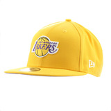 Boné Basquete Aba Reta New Era Amarelo Los Angeles Lakers