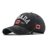 Boné Canada Baseball Vintage Bordado Original Unissex Curvo