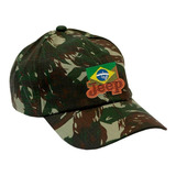 Boné Com Patch Jeep Brasil Camuflado | Eb - Atack