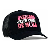 Boné Country Feminino Ajustável Cowgirl Roça Agro Bruta 